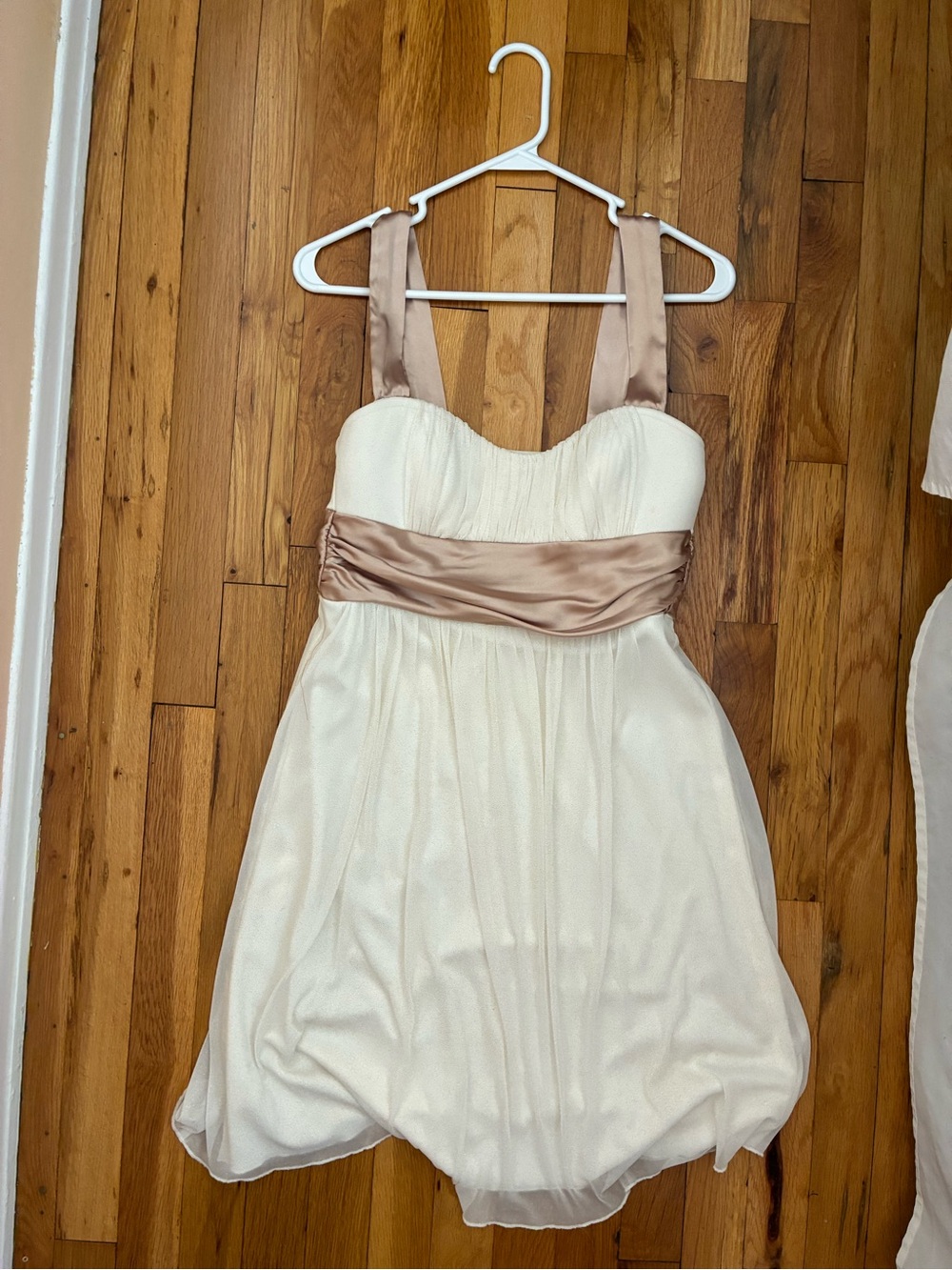 Speechless Cream Dress - sparkling